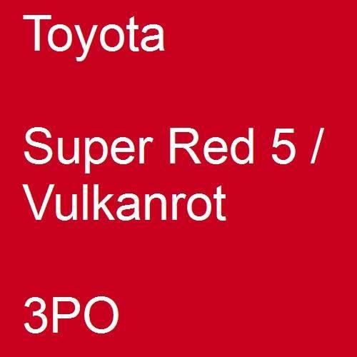 Toyota, Super Red 5 / Vulkanrot, 3PO.